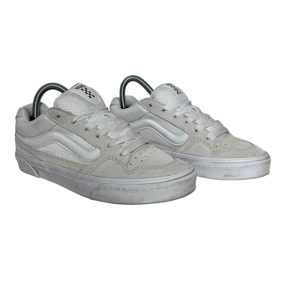 Vans Caldrone Low Top Sneakers White Shoe Size 8